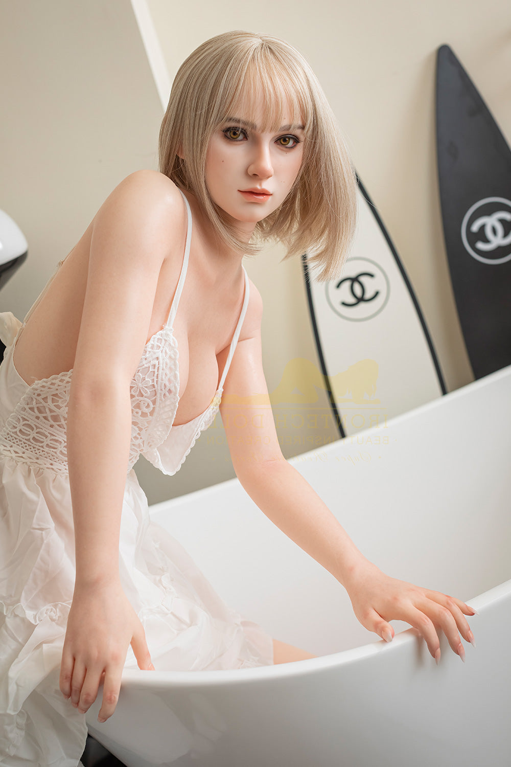 163cm/5ft4 C-Cup Bubble Butt Full Silicone Love Doll - S45 Tina Natura Torso Irontech