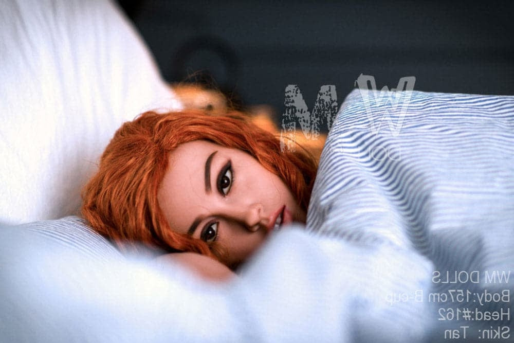 EU In Stock-157cm/5ft2 B-Cup Redhead Tpe Sex Doll with #162 Head WM