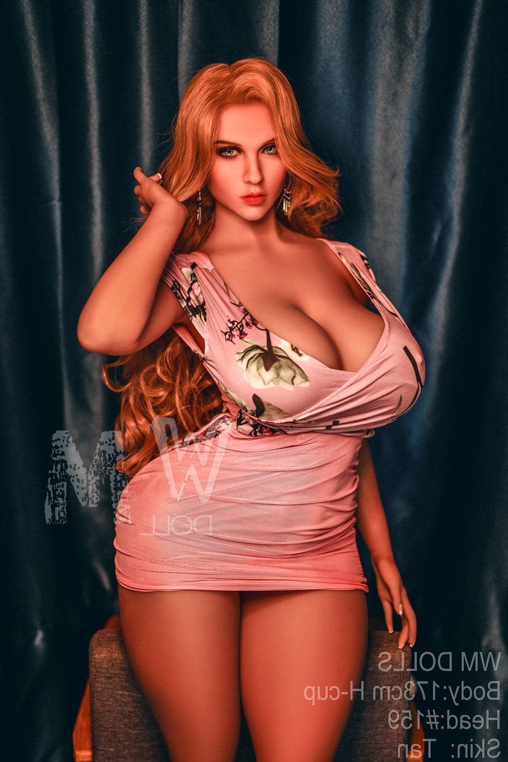 US In Stock-173cm/5ft8 H-Cup Big Booty BBW STPE Sex Doll with #159 Hea Torso WM