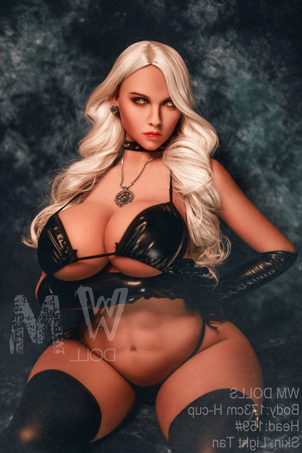 173cm/5ft8 H-Cup Blonde Big Booty BBW Sex Doll with #159 Head TPE WM