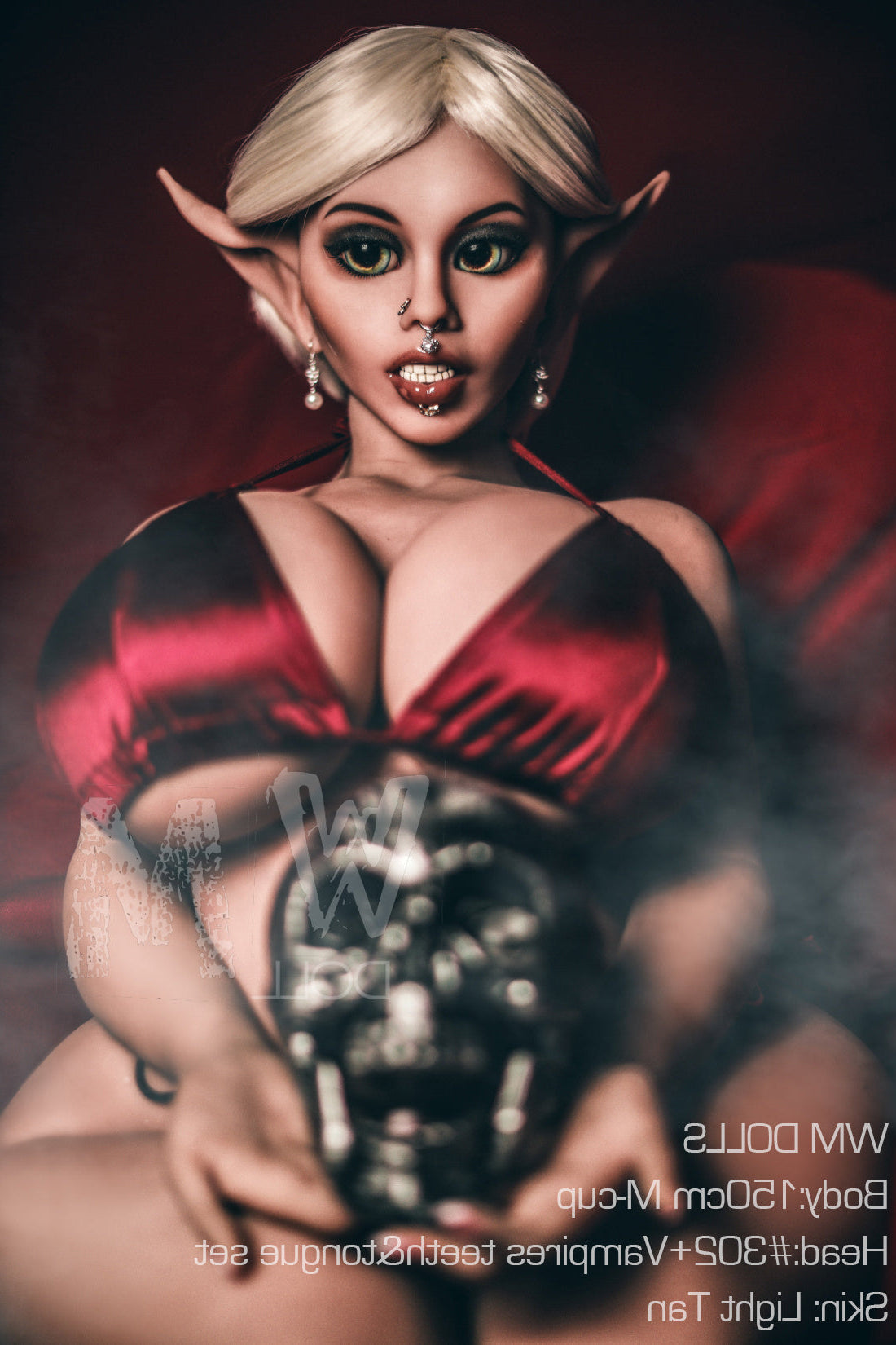 150cm/4ft11 M-cup BBW Big Booty Thick Monster Sex Doll with #302 Head Torso TPE WM