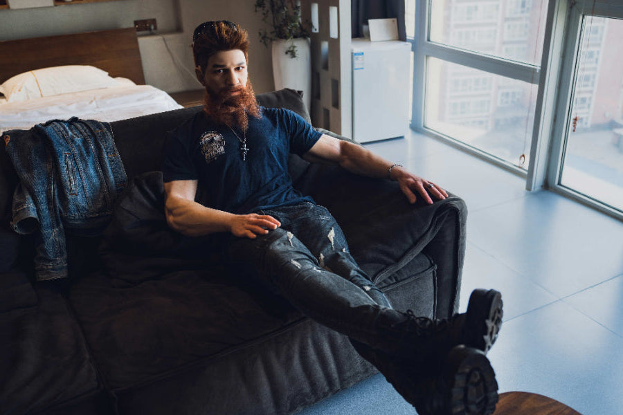 180cm/5ft10 Realistic Male Silicone Sex Doll - Draven Realing