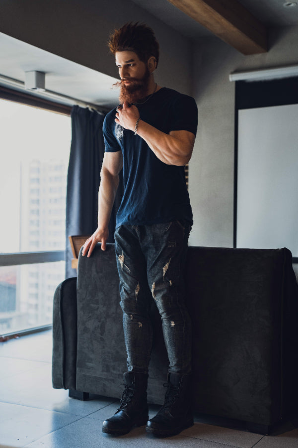 180cm/5ft10 Realistic Male Silicone Sex Doll - Draven Realing