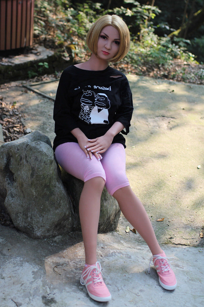 158cm/5ft2 B-cup Short hair Pregnant TPE Sex Doll –69#3 WM