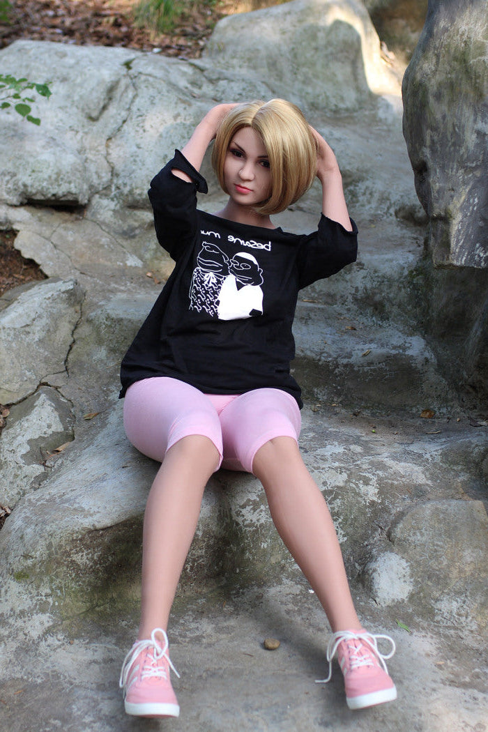 158cm/5ft2 B-cup Short hair Pregnant TPE Sex Doll –69#3 WM