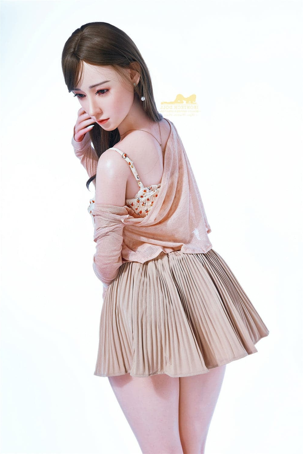 153cm/5ft F-Cup Sweet Japanese Lollipop Bubble Butt Lady Silicone Doll Torso Irontech