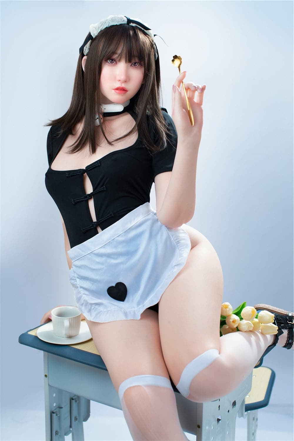 166cm/5ft5 A-cup Japanese Asian Cute Silicone Sex Doll Irontech
