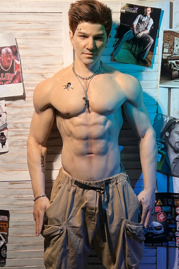 180cm/5ft10 Realistic Male Silicone Sex Doll - Herman Realing