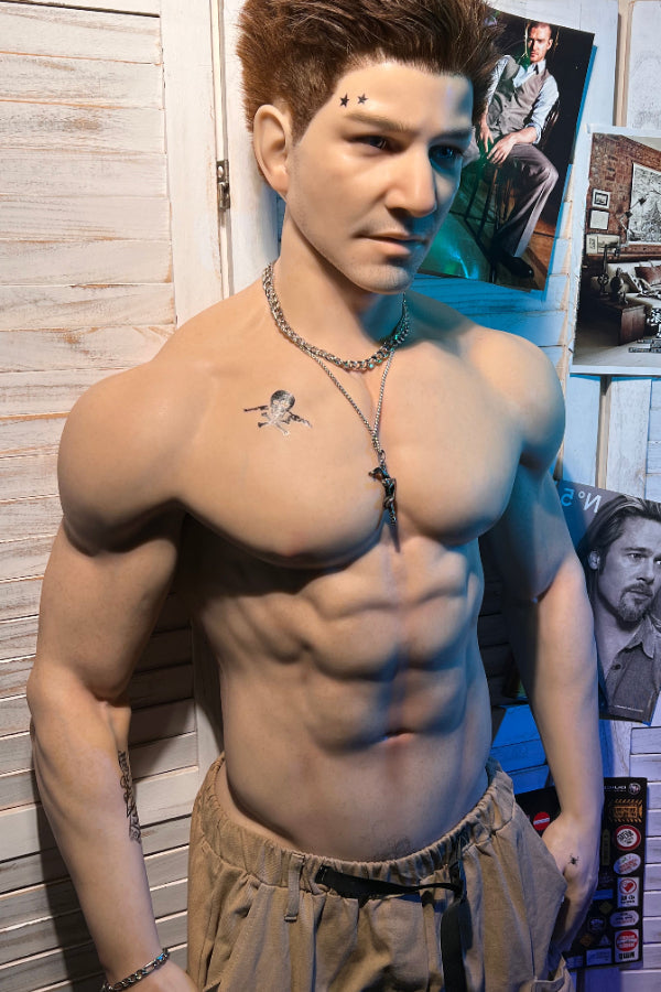 180cm/5ft10 Realistic Male Silicone Sex Doll - Herman Realing
