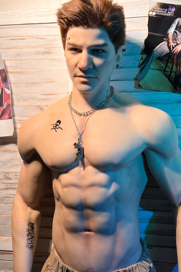180cm/5ft10 Realistic Male Silicone Sex Doll - Herman Realing